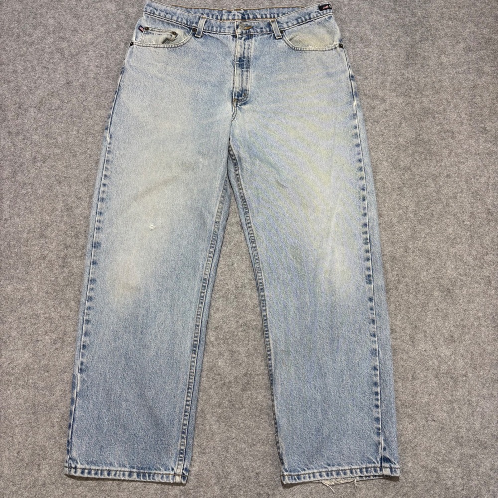 Polo Jeans Co Ralph Lauren Mens 34x30 Light Wash 67 Loose Fit Denim Jeans 0681